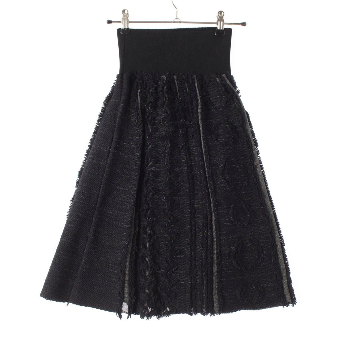 Louis Vuitton Fringe Knit Skirt Nicolas Ghesquiere by Black Moss Green XS — view 2