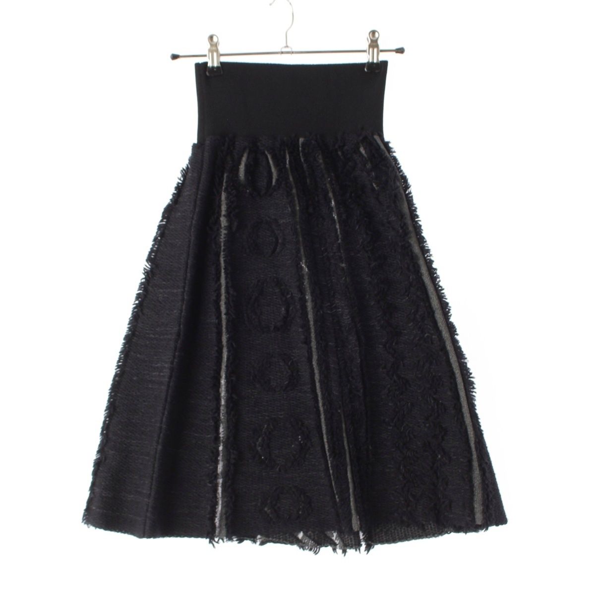 Louis Vuitton Fringe Knit Skirt Nicolas Ghesquiere by Black Moss Green XS