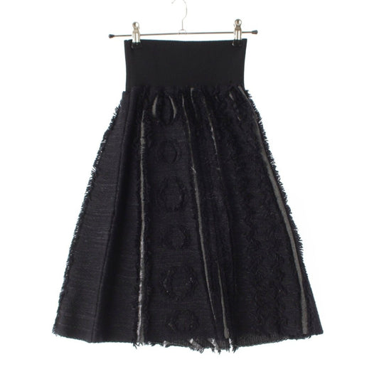 Louis Vuitton Fringe Knit Skirt Nicolas Ghesquiere by Black Moss Green XS