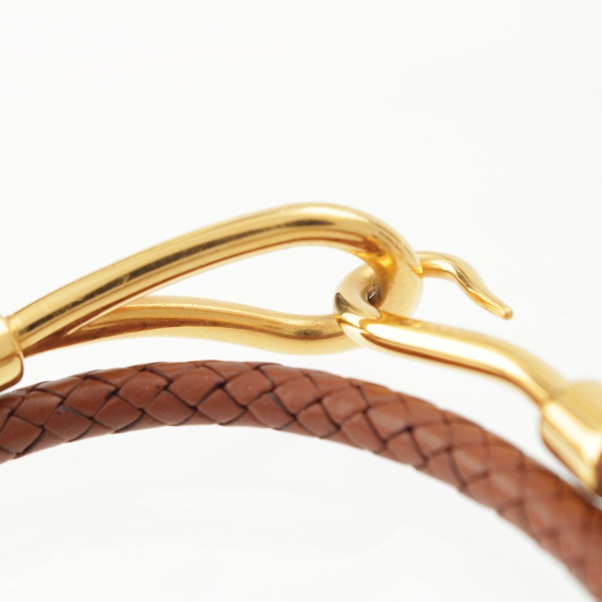Hermes Jumbo Leather Choker Bracelet Gold — view 6