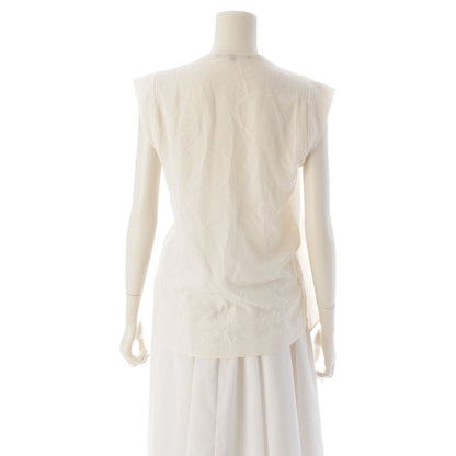 Gucci Silk Sleeveless Blouse Off White 40 — view 4