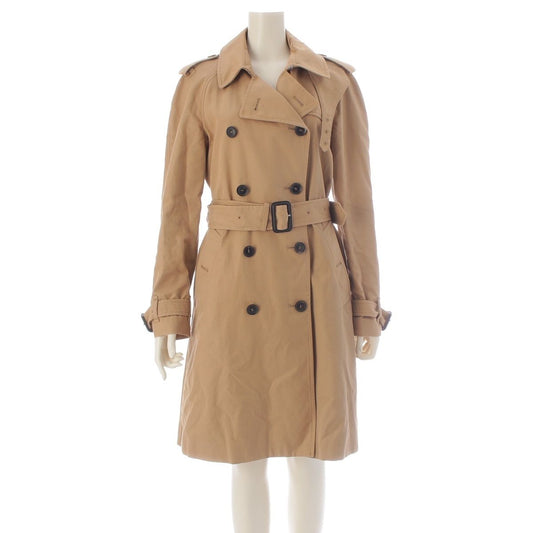 Gucci Cotton Twill Belted Trench Coat Beige 40