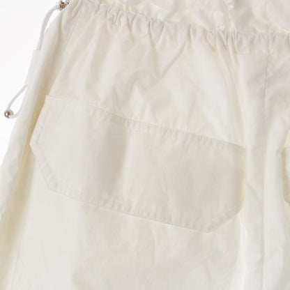 Hermes Cotton Waist Gathered Wide Pants Off White 32 — view 8