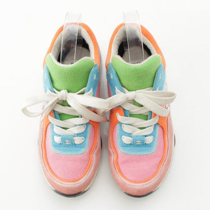 Chanel Suede CC Logo Sneakers Multicolor — view 2