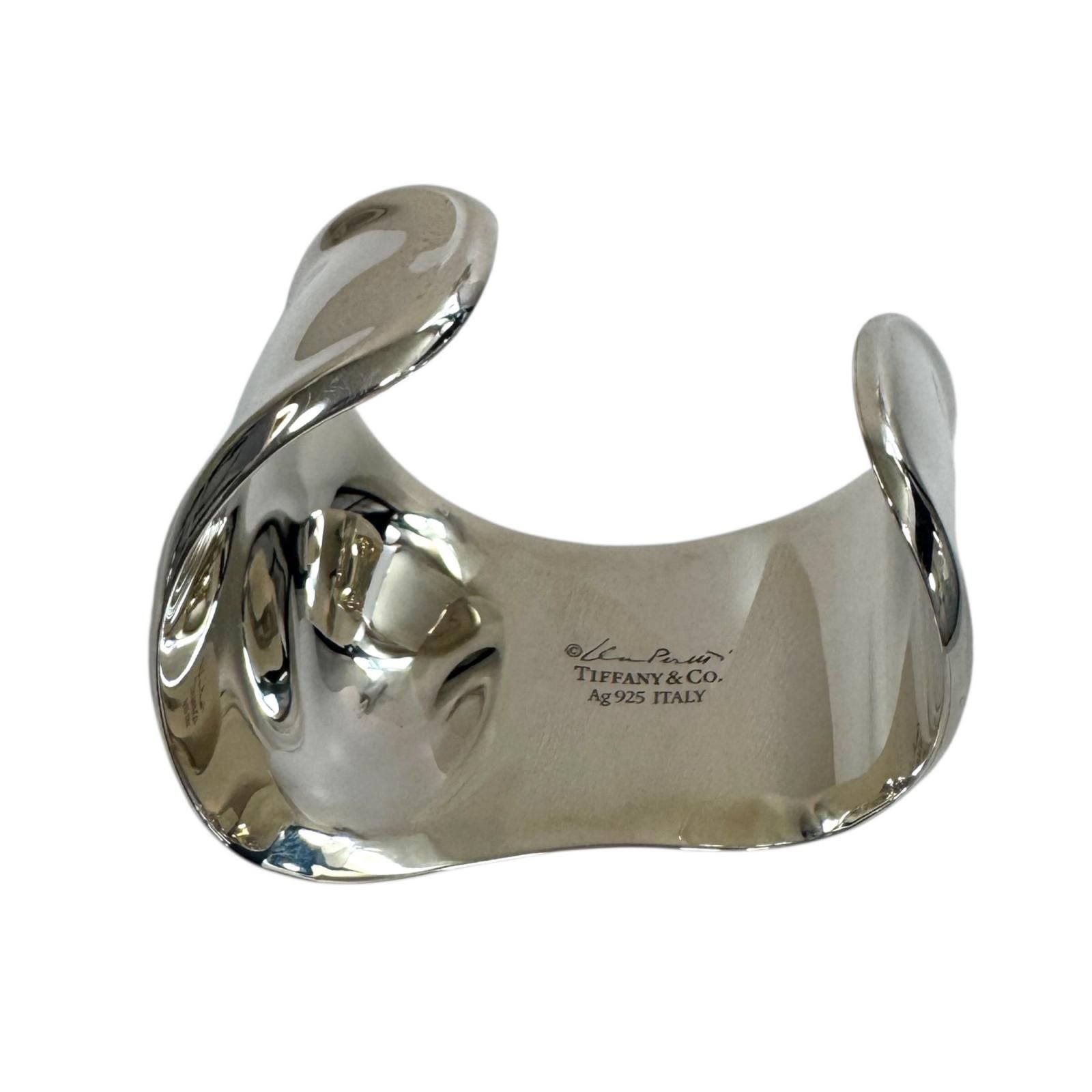 Tiffany & Co Bone Cuff Bangle Elsa Peretti 925 Left Bracelet — view 4