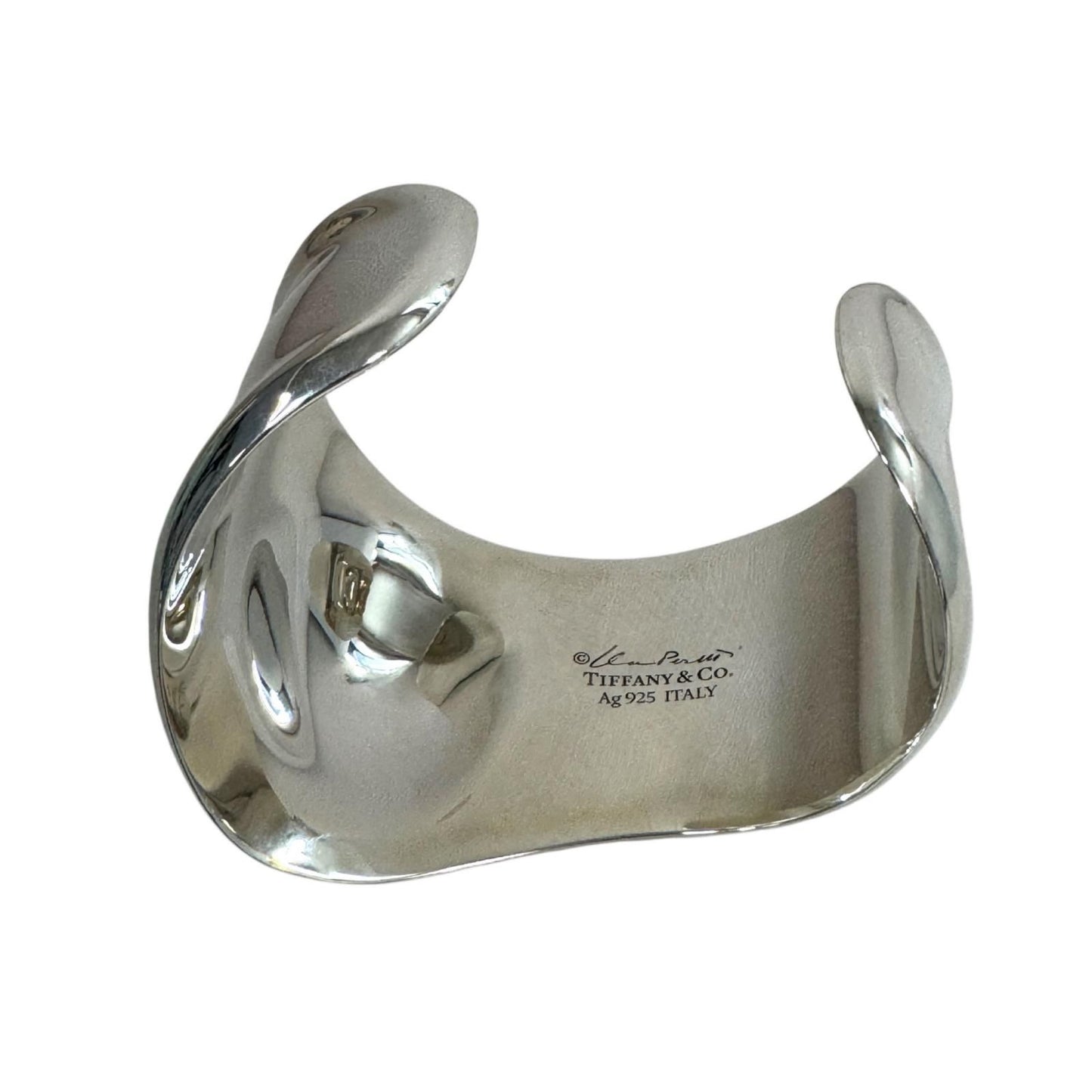 Tiffany & Co Bone Cuff Bangle Elsa Peretti 925 Left Bracelet — view 2