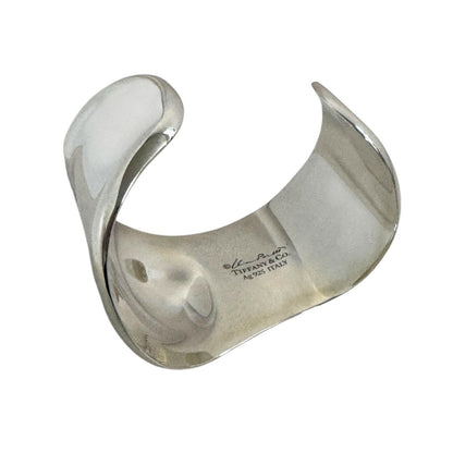 Tiffany & Co Bone Cuff Bangle Elsa Peretti 925 Left Bracelet — view 3