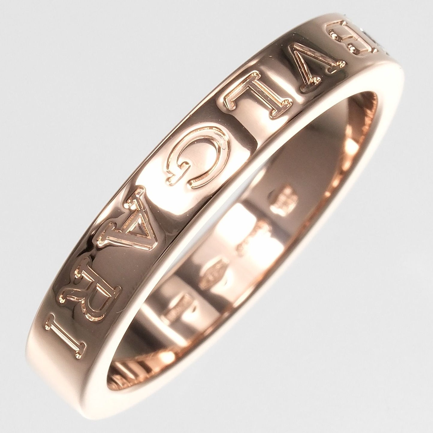 Bvlgari B.zero1 Essential XYZB.zero18K Pink Gold Diamond Ring — view 6