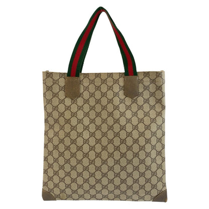 Gucci Vintage Sherry Line Beige GG Supreme Canvas 02 37 Tote Bag — view 2