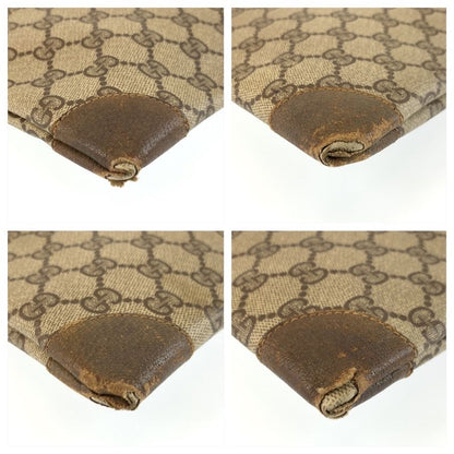 Gucci Vintage Sherry Line Beige GG Supreme Canvas 02 37 Tote Bag — view 4