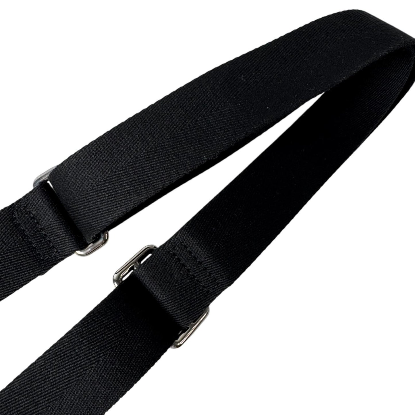 Louis Vuitton Shoulder Strap for Bag Logo Silver Black — view 6