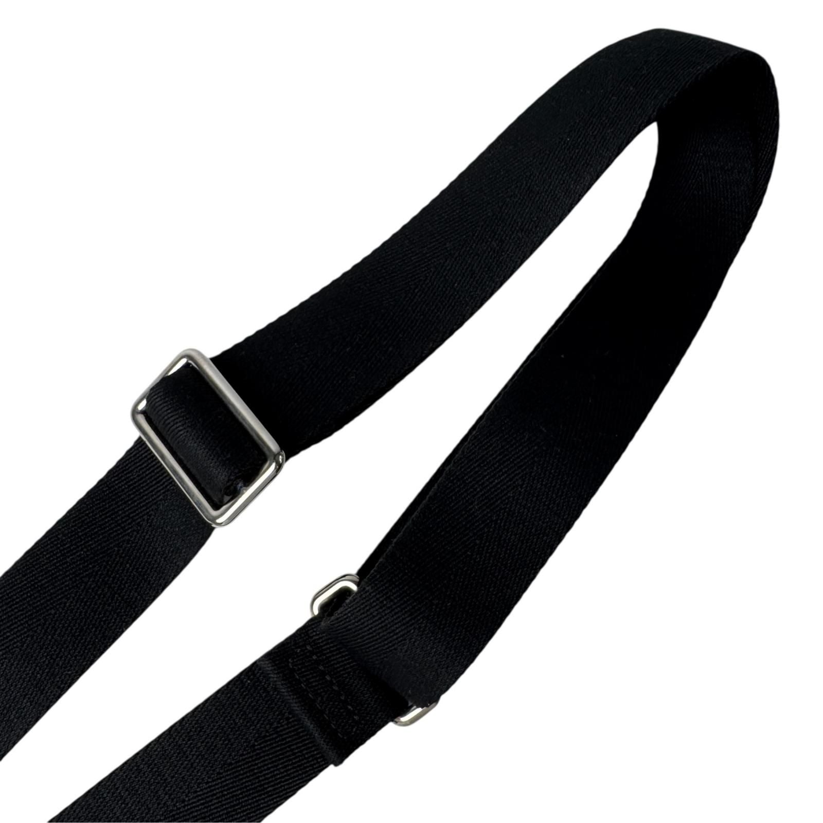 Louis Vuitton Shoulder Strap for Bag Logo Silver Black — view 5