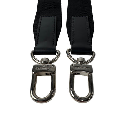 Louis Vuitton Shoulder Strap for Bag Logo Silver Black — view 3