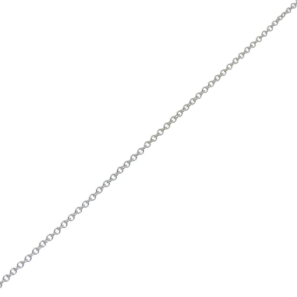 Tiffany & Co Open Heart 925 Sterling Silver Diamond Necklace — view 4