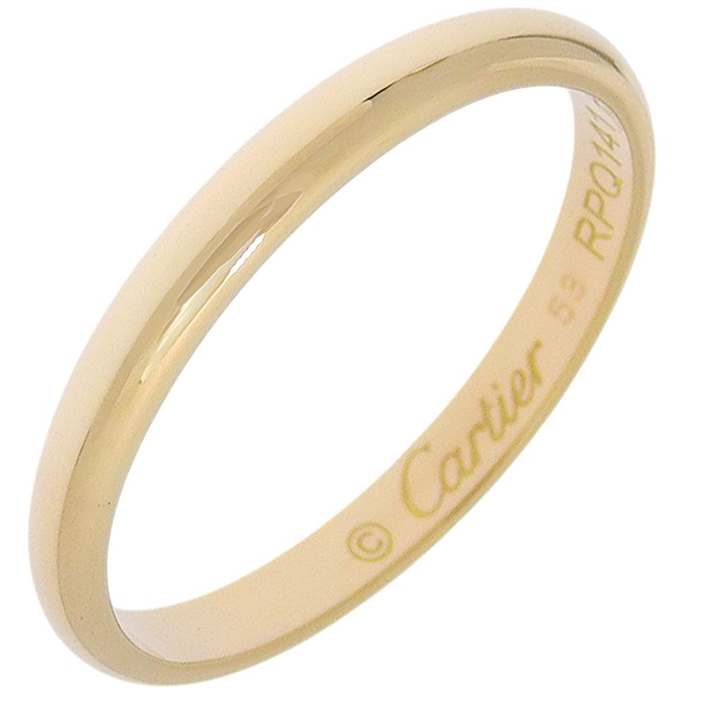 Cartier 1895 Classic Wedding 18k Yellow Gold Ring