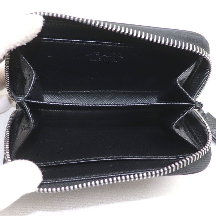 Prada Triangle Coin Purse Black — view 3