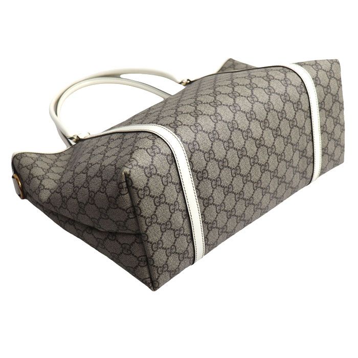 Gucci GG Supreme Tote Bag Beige White — view 3