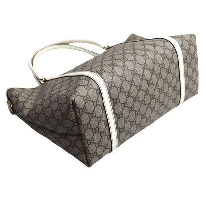 Gucci GG Supreme Tote Bag Beige White — view 3