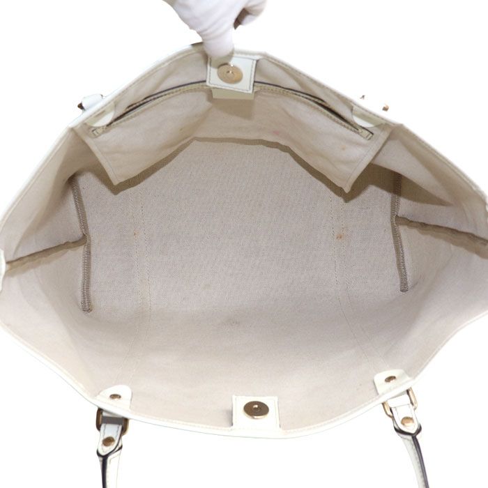 Gucci GG Supreme Tote Bag Beige White — view 4