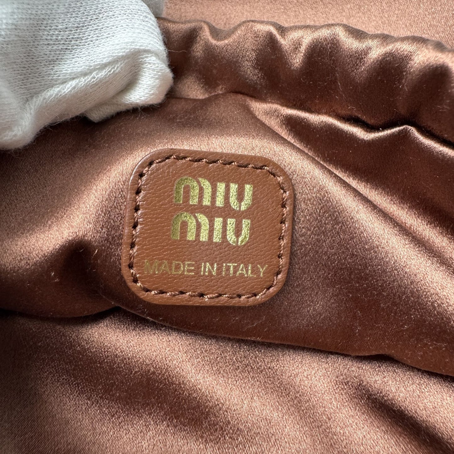 Miu Miu Satin Drawstring Pouch — view 8