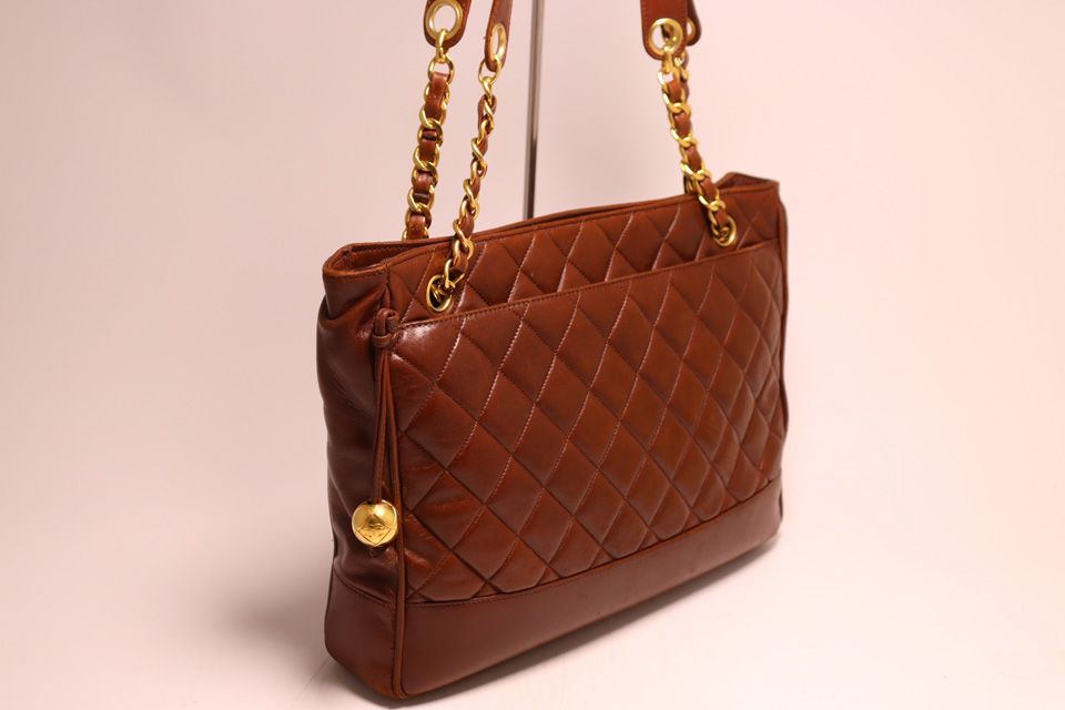 Chanel Quilted Lambskin Chain Shoulder Bag — view 4