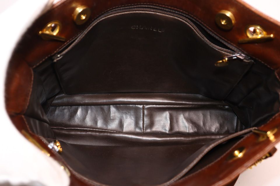 Chanel Quilted Lambskin Chain Shoulder Bag — view 7