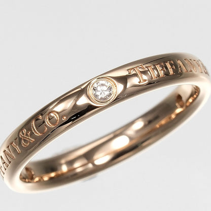 Tiffany & Co T&Co Band Ring 18k Pink Gold Diamond — view 7