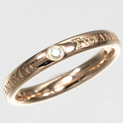 Tiffany & Co T&Co Band Ring 18k Pink Gold Diamond — view 6