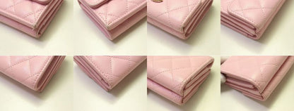 Chanel Quilted Caviar Leather Trifold Wallet — view 5