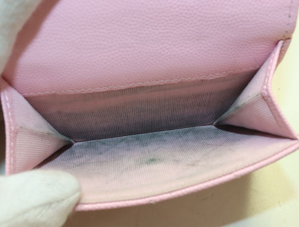 Chanel Quilted Caviar Leather Trifold Wallet — view 7
