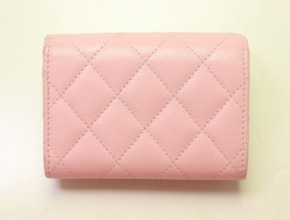 Chanel Quilted Caviar Leather Trifold Wallet — view 2
