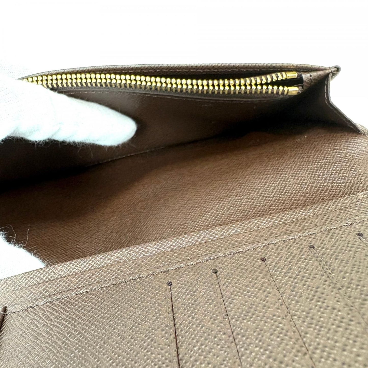 Louis Vuitton Portefeuille Brazza Damier Bifold Wallet Brown — view 6