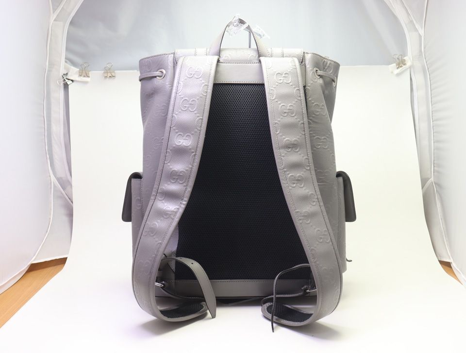 Gucci GG Embossed Leather Backpack — view 2