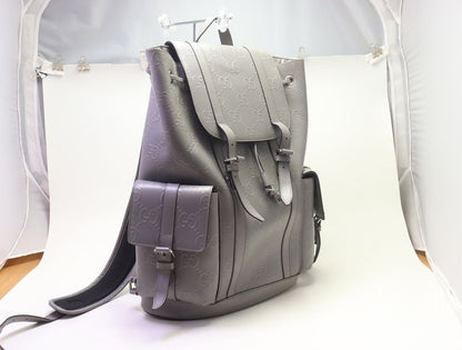 Gucci GG Embossed Leather Backpack — view 4