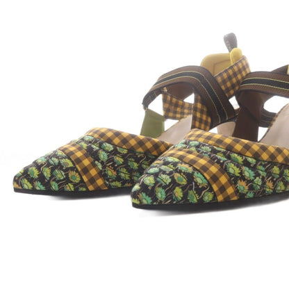 Fendi Multicolor Fabric Colibri Pointed Toe Slingback Pumps High Heels — view 5