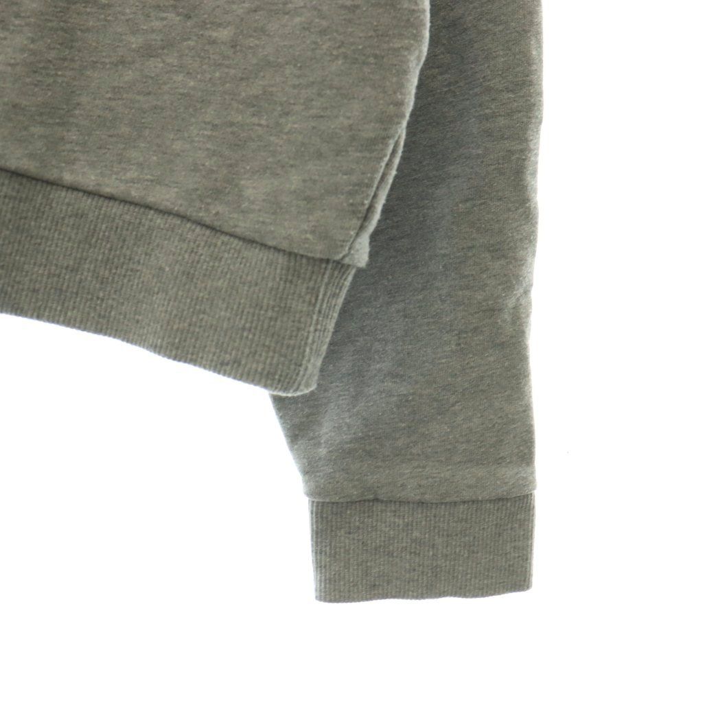 Celine Logo Loose Sweatshirt Pullover Cropped Gray White S — view 4