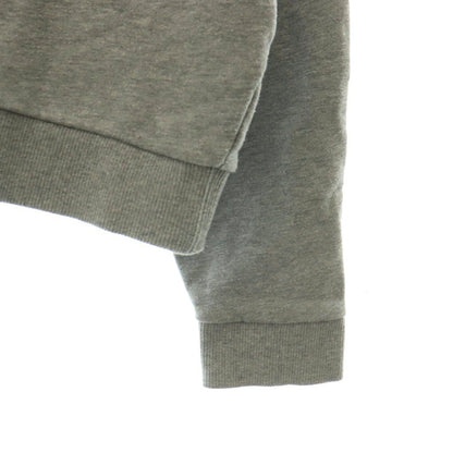 Celine Logo Loose Sweatshirt Pullover Cropped Gray White S — view 4