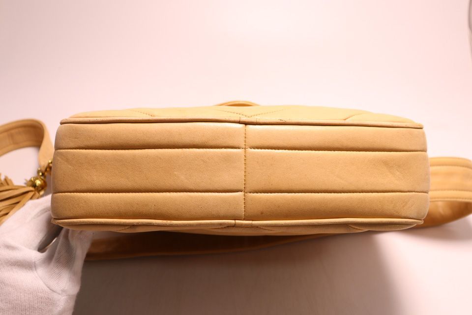 Chanel V-stitch Lambskin Shoulder Bag — view 3