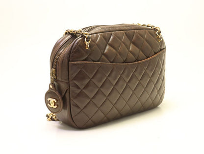 Chanel Quilted Lambskin Chain Shoulder Bag — view 4