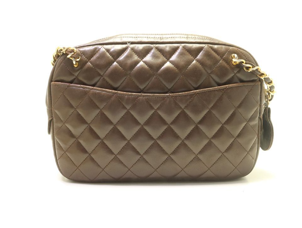Chanel Quilted Lambskin Chain Shoulder Bag — view 2