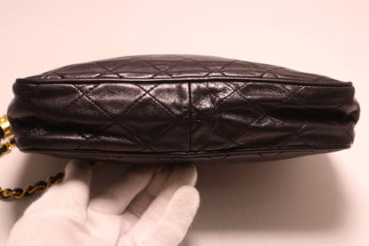 Chanel Quilted Lambskin Chain Shoulder Bag — view 3