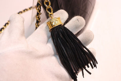 Chanel Quilted Lambskin Chain Shoulder Bag — view 8