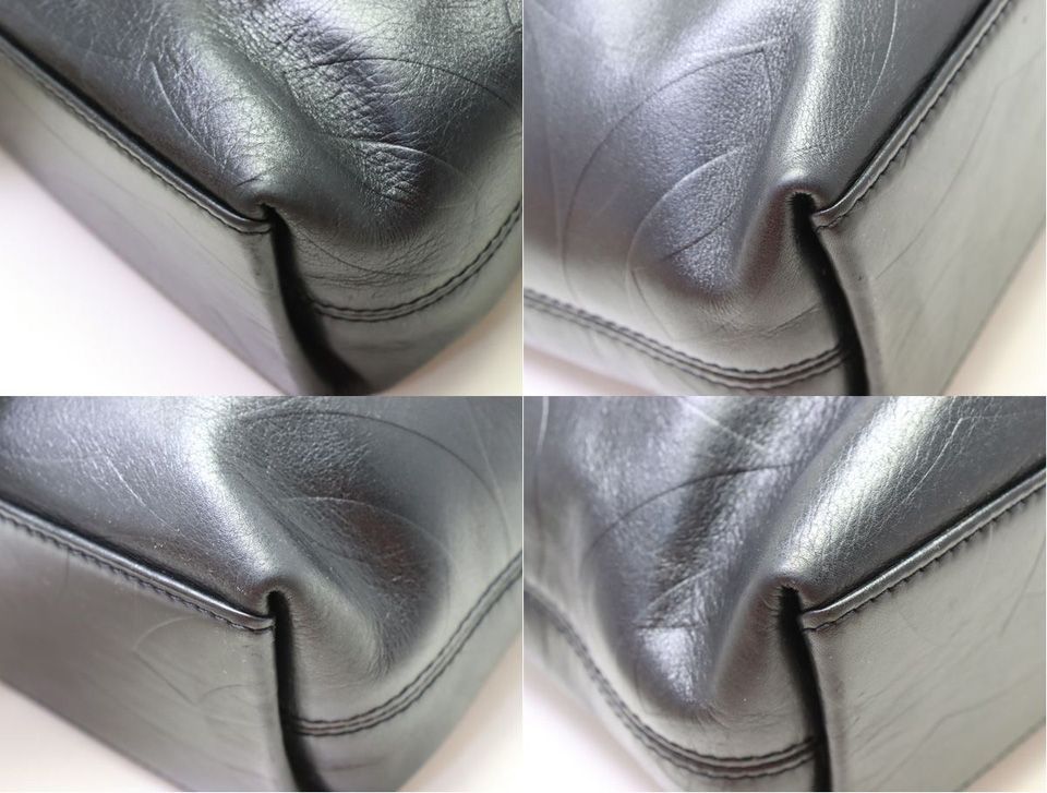 Chanel CC Logo Embossed Lambskin Tote Bag — view 5
