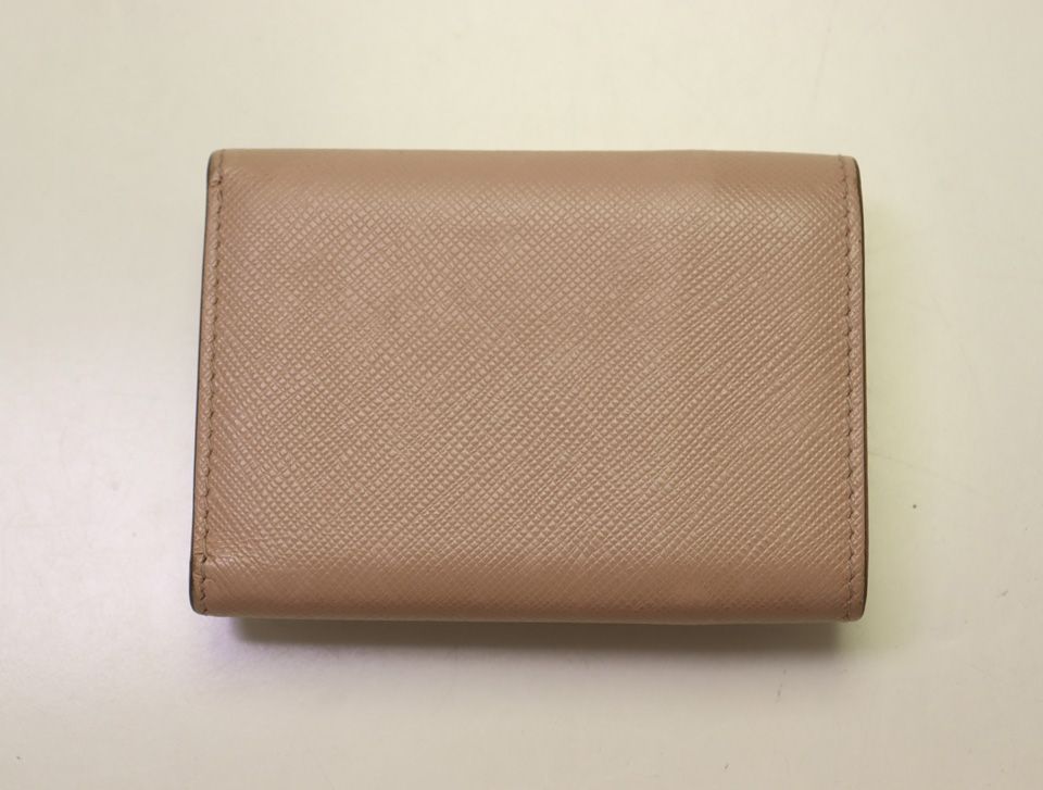 Prada Saffiano Leather Trifold Wallet — view 2