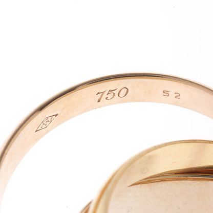 Cartier Trinity Ring PG YG Yellow Gold White Pink — view 3