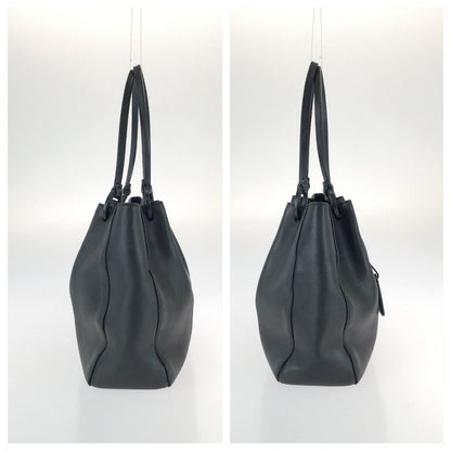 Gucci Black Silver Leather Tote Bag — view 8