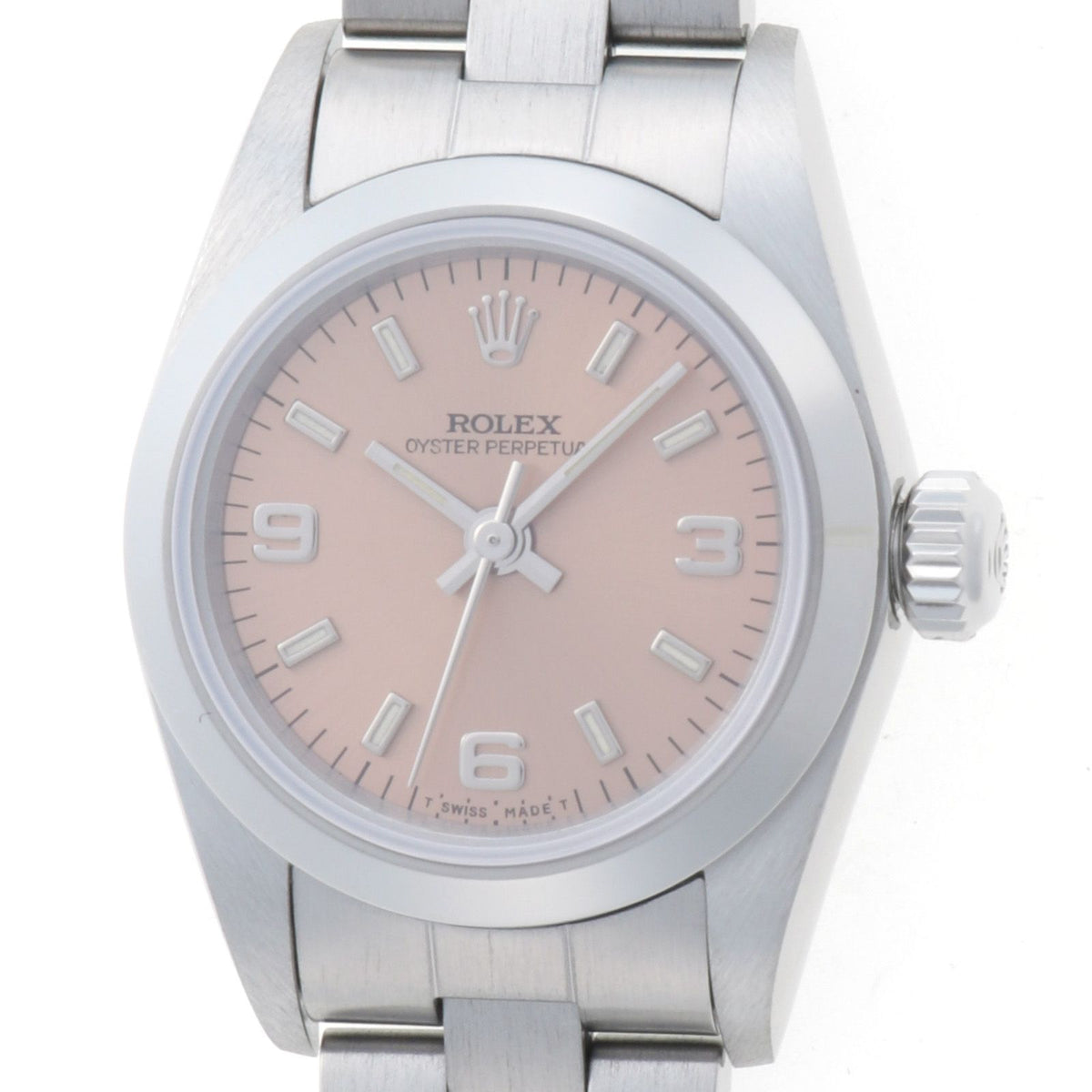 Rolex Oyster Perpetual Pink Stainless Steel Automatic