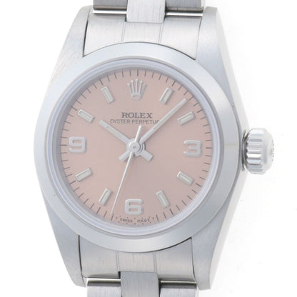 Rolex Oyster Perpetual Pink Stainless Steel Automatic