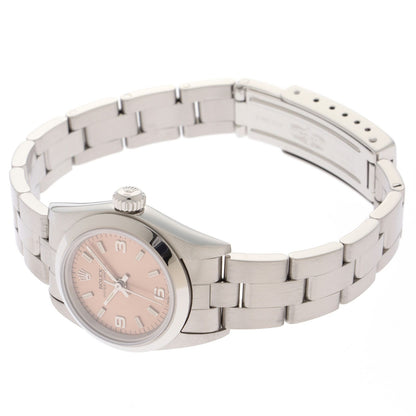 Rolex Oyster Perpetual Pink Stainless Steel Automatic — view 3