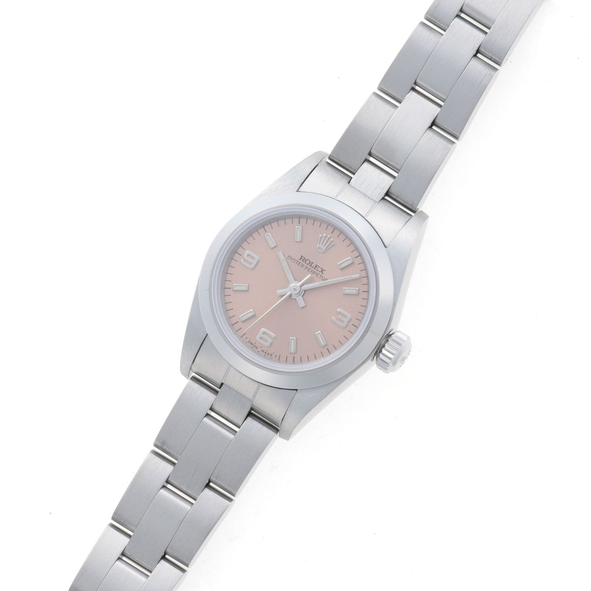 Rolex Oyster Perpetual Pink Stainless Steel Automatic — view 2